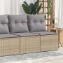 Set sofás jardín y cojines 2 pzas ratán sintético acacia beige de , Conjuntos de jardín - Ref: Foro24-3325245, Precio: 122,82...