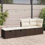 Set sofás jardín y cojines 2 pzas ratán sintético acacia marrón de , Conjuntos de jardín - Ref: Foro24-3328676, Precio: 105,3...