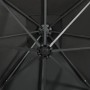 Sombrilla voladiza con poste y luces LED gris antracita 250 cm de vidaXL, Sombrillas - Ref: Foro24-312322, Precio: 153,21 €, ...