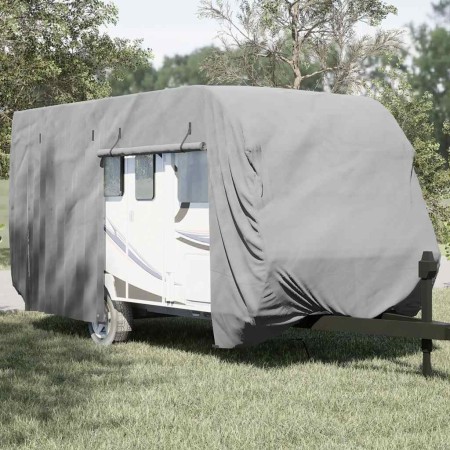 Funda para caravana tela no tejida gris 610x250x220 cm de , Cubiertas para almacenamiento de automóviles - Ref: Foro24-401586...