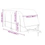 Funda para caravana tela no tejida gris 610x250x220 cm de , Cubiertas para almacenamiento de automóviles - Ref: Foro24-401586...