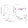 Funda para caravana tela no tejida gris 460x250x220 cm de , Cubiertas para almacenamiento de automóviles - Ref: Foro24-401586...