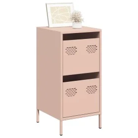 Aparador de acero laminado en frío rosa 35x39x73,5 cm by , Sideboards - Ref: Foro24-851395, Price: 87,36 €, Discount: %