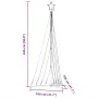 Árbol de Navidad LED 447 LEDs blanco cálido 249 cm de , Arboles de navidad - Ref: Foro24-4016432, Precio: 50,94 €, Descuento: %