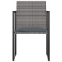 Set de comedor de jardín 5 pzas y cojines ratán sintético gris de vidaXL, Conjuntos de jardín - Ref: Foro24-313117, Precio: 2...