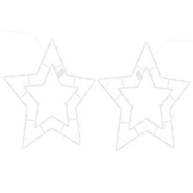 Luces de Navidad Silueta Estrella 2piezas 50 LEDs blanco cálido de , Luces de Navidad - Ref: Foro24-4019595, Precio: 25,64 €,...