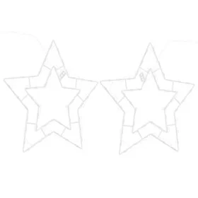 Luces de Navidad Silueta Estrella 2piezas 50 LEDs blanco cálido de , Luces de Navidad - Ref: Foro24-4019595, Precio: 25,06 €,...