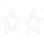 Luces de Navidad Silueta Estrella 2piezas 50 LEDs blanco cálido de , Luces de Navidad - Ref: Foro24-4019595, Precio: 25,64 €,...