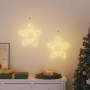 Luces de Navidad Silueta Estrella 2piezas 50 LEDs blanco cálido de , Luces de Navidad - Ref: Foro24-4019595, Precio: 25,64 €,...