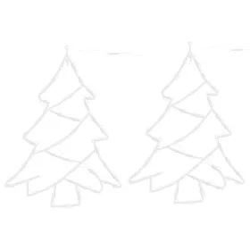 Luces de Navidad Silueta de Árbol 2 piezas 50LEDs blanco cálido de , Luces de Navidad - Ref: Foro24-4019597, Precio: 16,24 €,...