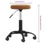 Taburete de masajes terciopelo Marrón de , Sillones de masaje - Ref: Foro24-3085736, Precio: 51,41 €, Descuento: %