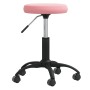 Taburete de masajes terciopelo Rosa de , Sillones de masaje - Ref: Foro24-3085743, Precio: 55,97 €, Descuento: %