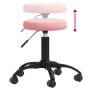 Taburete de masajes terciopelo Rosa de , Sillones de masaje - Ref: Foro24-3085743, Precio: 55,97 €, Descuento: %