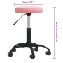 Taburete de masajes terciopelo Rosa de , Sillones de masaje - Ref: Foro24-3085743, Precio: 55,97 €, Descuento: %