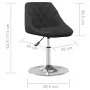 Silla de comedor giratoria 6 uds terciopelo negro de , Sillas de comedor - Ref: Foro24-3088766, Precio: 292,07 €, Descuento: %