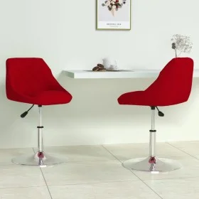 Sillas de comedor giratorias 2 unidades terciopelo rojo tinto by , dining chairs - Ref: Foro24-335289, Price: 114,39 €, Disco...