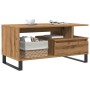 Mesa de centro madera de ingeniería roble artisan 90x49x45 cm de , Mesas de centro - Ref: Foro24-857455, Precio: 97,77 €, Des...
