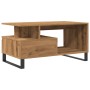 Mesa de centro madera de ingeniería roble artisan 90x49x45 cm de , Mesas de centro - Ref: Foro24-857455, Precio: 97,77 €, Des...