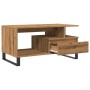 Mesa de centro madera de ingeniería roble artisan 90x49x45 cm de , Mesas de centro - Ref: Foro24-857455, Precio: 97,77 €, Des...