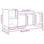 Mueble para TV madera de ingeniería roble artisan 100x35x55 cm de , Muebles TV - Ref: Foro24-857457, Precio: 79,18 €, Descuen...