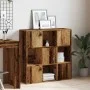 Estantería madera de ingeniería color envejecido 90x28x90 cm de , Librerías y estanterías - Ref: Foro24-856058, Precio: 87,91...