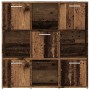 Estantería madera de ingeniería color envejecido 90x28x90 cm de , Librerías y estanterías - Ref: Foro24-856058, Precio: 90,94...