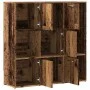Estantería madera de ingeniería color envejecido 90x28x90 cm de , Librerías y estanterías - Ref: Foro24-856058, Precio: 87,91...