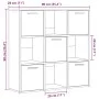 Estantería madera de ingeniería color envejecido 90x28x90 cm de , Librerías y estanterías - Ref: Foro24-856058, Precio: 87,91...