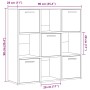 Estantería madera de ingeniería color envejecido 90x28x90 cm de , Librerías y estanterías - Ref: Foro24-856058, Precio: 90,94...