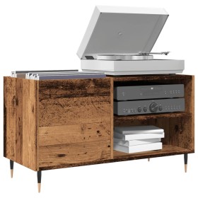 Mueble para discos madera ingeniería envejecida 84,5x38x48 cm de , Armarios y almacenamiento - Ref: Foro24-857240, Precio: 69...