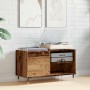 Mueble para discos madera ingeniería envejecida 84,5x38x48 cm de , Armarios y almacenamiento - Ref: Foro24-857240, Precio: 69...