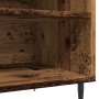 Mueble para discos madera ingeniería envejecida 84,5x38x48 cm de , Armarios y almacenamiento - Ref: Foro24-857240, Precio: 69...