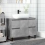 Mueble de lavabo madera de ingeniería gris hormigón 80x33x60 cm de , Muebles de baño - Ref: Foro24-857237, Precio: 102,09 €, ...