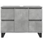 Mueble de lavabo madera de ingeniería gris hormigón 80x33x60 cm de , Muebles de baño - Ref: Foro24-857237, Precio: 102,09 €, ...