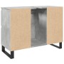 Mueble de lavabo madera de ingeniería gris hormigón 80x33x60 cm de , Muebles de baño - Ref: Foro24-857237, Precio: 102,09 €, ...
