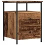 Mesita de noche madera de ingeniería envejecida 44x45x60 cm de , Mesitas de noche - Ref: Foro24-857254, Precio: 61,64 €, Desc...