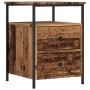 Mesita de noche madera de ingeniería envejecida 44x45x60 cm de , Mesitas de noche - Ref: Foro24-857254, Precio: 59,35 €, Desc...