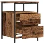 Mesita de noche madera de ingeniería envejecida 44x45x60 cm de , Mesitas de noche - Ref: Foro24-857254, Precio: 61,64 €, Desc...
