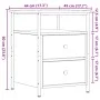 Mesita de noche madera de ingeniería envejecida 44x45x60 cm de , Mesitas de noche - Ref: Foro24-857254, Precio: 61,64 €, Desc...