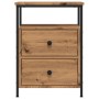 Mesita de noche madera de ingeniería roble artisan 44x45x60 cm de , Mesitas de noche - Ref: Foro24-857256, Precio: 89,85 €, D...