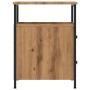 Mesita de noche madera de ingeniería roble artisan 44x45x60 cm de , Mesitas de noche - Ref: Foro24-857256, Precio: 89,85 €, D...