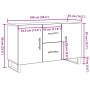 Aparador de madera de ingeniería envejecida 100x36x60 cm de , Aparadores - Ref: Foro24-857324, Precio: 116,31 €, Descuento: %