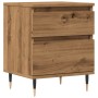 Mesita de noche madera de ingeniería roble artisian 40x35x50 cm de , Mesitas de noche - Ref: Foro24-857398, Precio: 50,14 €, ...
