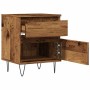 Mesitas de noche 2 uds madera ingeniería envejecida 40x35x50 cm de , Mesitas de noche - Ref: Foro24-857417, Precio: 83,91 €, ...