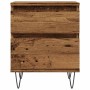 Mesitas de noche 2 uds madera ingeniería envejecida 40x35x50 cm de , Mesitas de noche - Ref: Foro24-857417, Precio: 83,91 €, ...