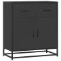 Aparador de madera de ingeniería y metal negro 68x35x76 cm de , Aparadores - Ref: Foro24-848979, Precio: 93,97 €, Descuento: %