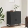 Aparador de madera de ingeniería y metal negro 68x35x76 cm de , Aparadores - Ref: Foro24-848979, Precio: 93,97 €, Descuento: %
