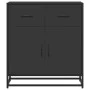 Aparador de madera de ingeniería y metal negro 68x35x76 cm de , Aparadores - Ref: Foro24-848979, Precio: 93,97 €, Descuento: %