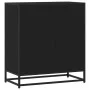 Aparador de madera de ingeniería y metal negro 68x35x76 cm de , Aparadores - Ref: Foro24-848979, Precio: 93,97 €, Descuento: %