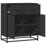 Aparador de madera de ingeniería y metal negro 68x35x76 cm de , Aparadores - Ref: Foro24-848979, Precio: 93,97 €, Descuento: %